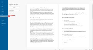 pages to pdf conversion