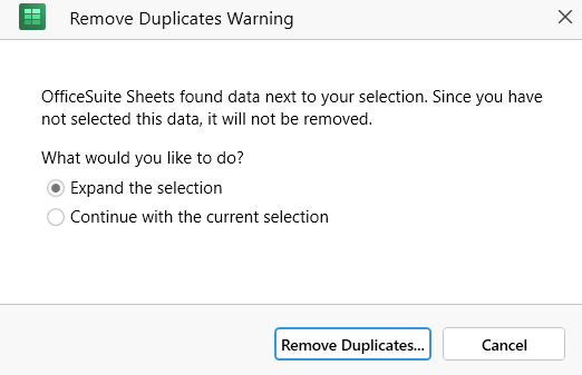 remove duplicates in sheets