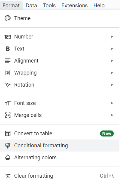 google sheets highlight