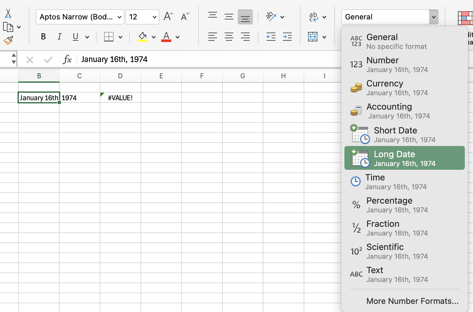 excel date formula